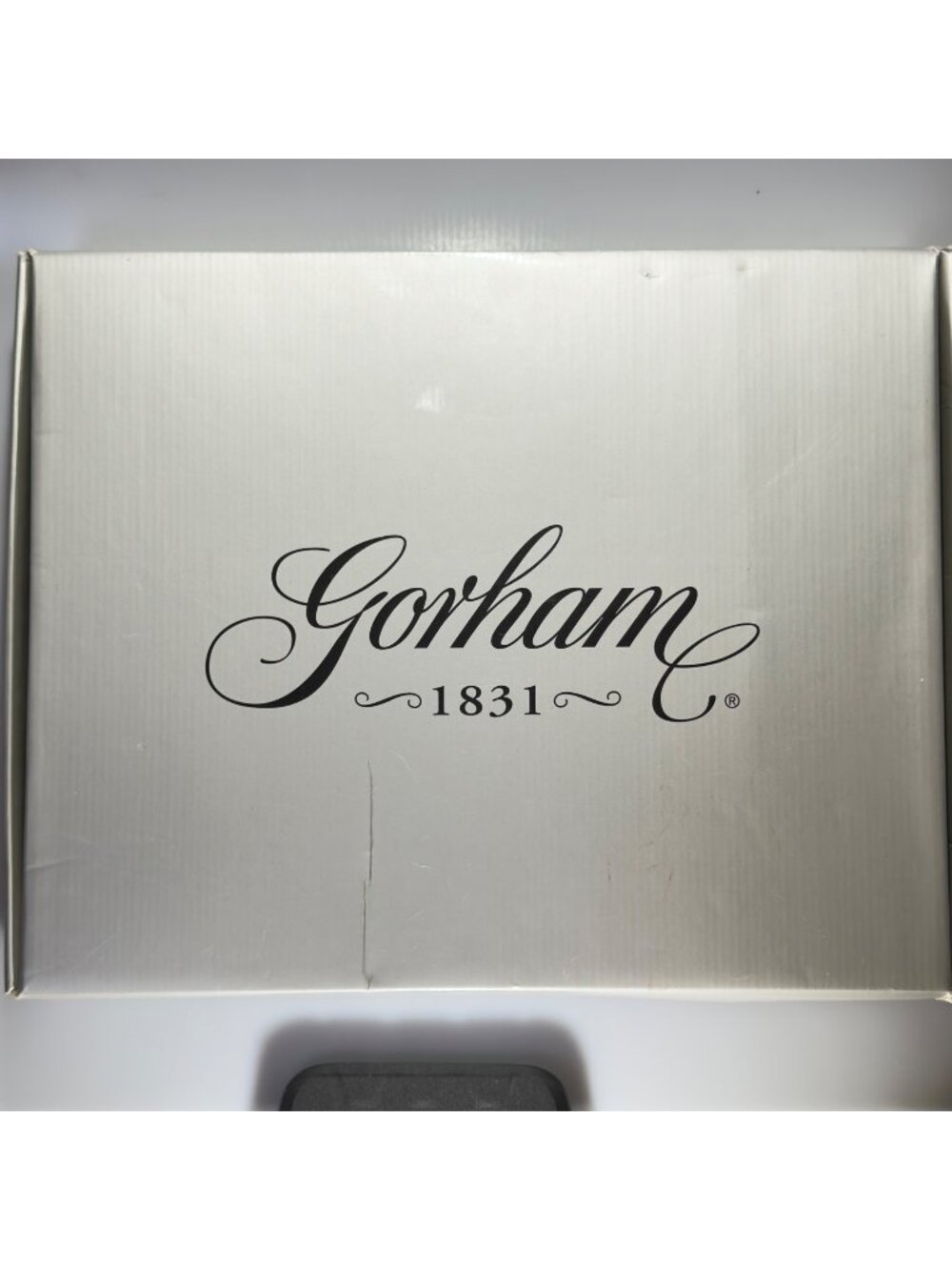 Gorham Grand Manor Platinum 1831 25th Anniversary Cake Plate & Server Set